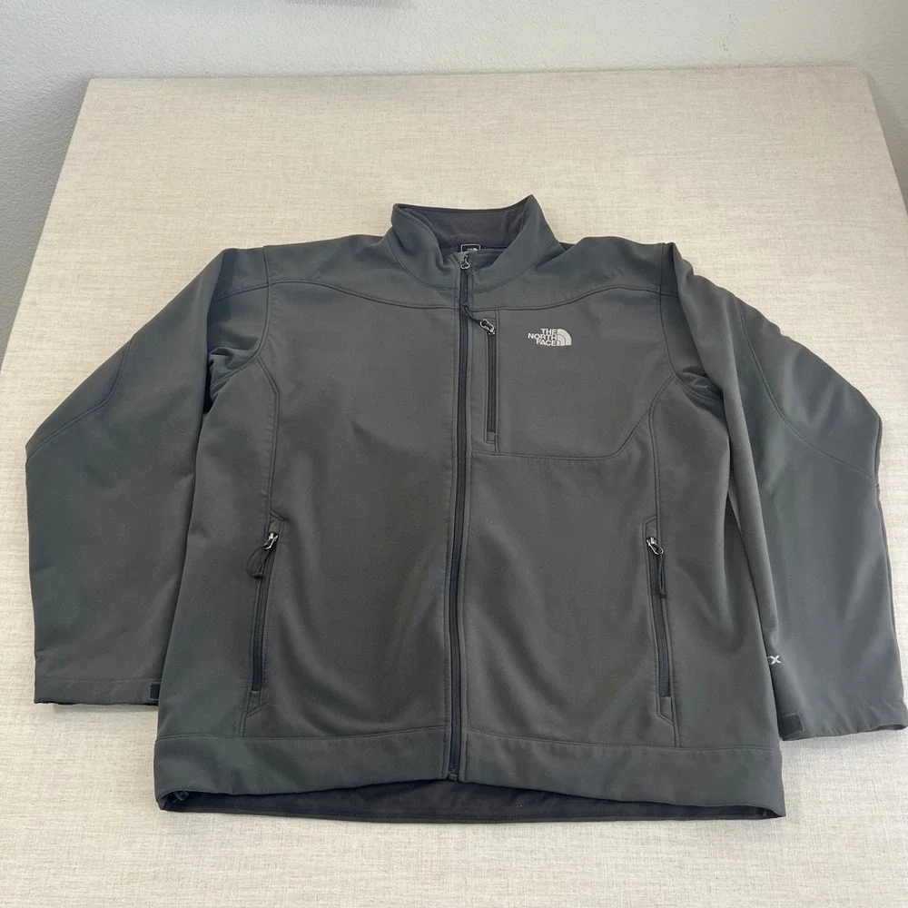 The North Face Apex Bionic Jacket Mens XXL Gray Good Windproof Softshell